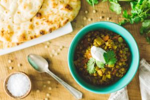 CURRIED LENTIL STEW WITH YOGURT
