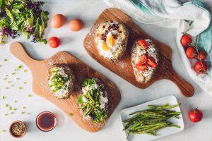 SALT CRUSTED BAKED POTATOES