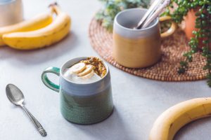 ZUCCHINI BANANA MUG MUFFINS WITH GRASS-FED YOGURT