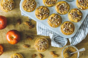 SPICED APPLE PECAN MUFFINS